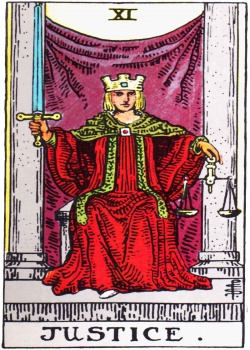 Justice Tarot Card Freemason's Deck