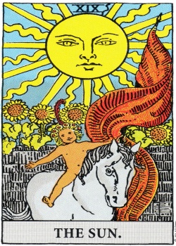 Sun Tarot Card Freemason's Deck