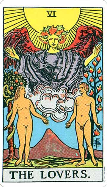 Lovers Tarot Card Freemason's Deck